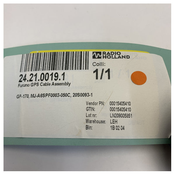 Furuno MJ-A6SPF0003-050 NMEA Data Cable 