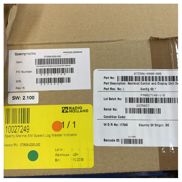 Sperry Marine 073506-0000-000 NaviKnot EM SpeedLog Master Control Unit 