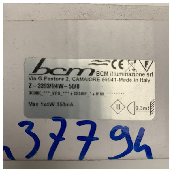 BCM Marin LED Spotlight 4W 3000K IP65 Vattentät Svart Kompakt Utomhusbelysning - Z-3393/R4W-50/8