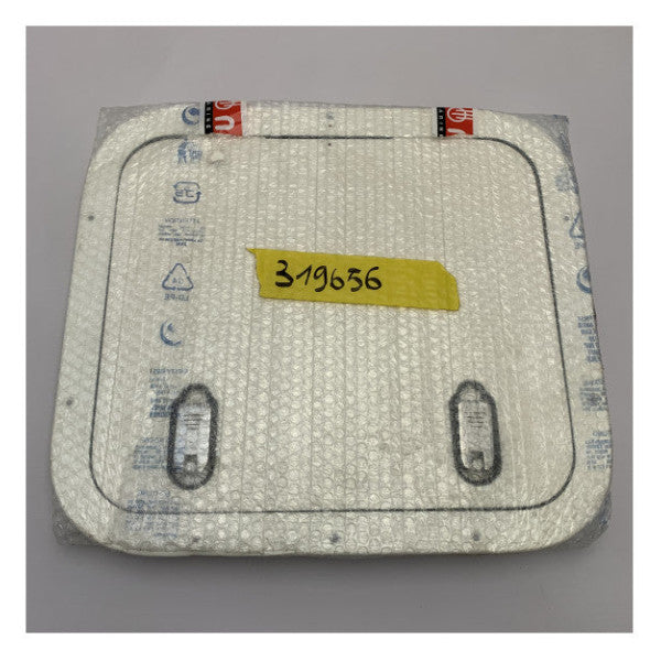 Морски алуминиев люк за достъп с бяло покритие NEMO 600 x 600 mm - T.B.LIS33645