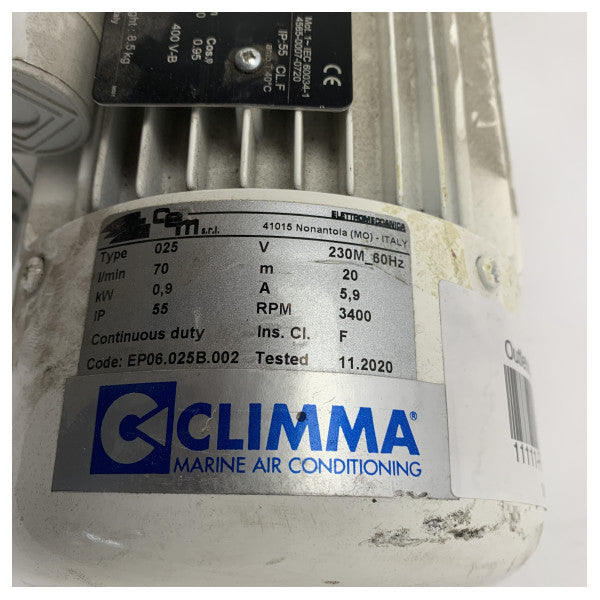 Climma VECO bronze aircon cooling pump EM71B2 - 230/1/60