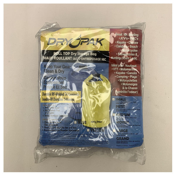 Dry Pak WB2 waterproof roll top dry bag blue