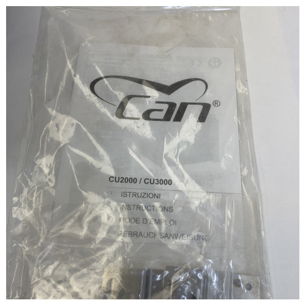 CAN SB CU3000 Cuisinière à gaz à 3 brûleurs avec four en acier inoxydable 