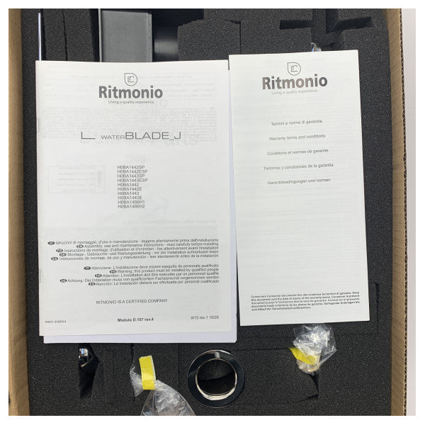 Ritmonio Waterblade Single Lever Mixer Tab Chrome - H0BA1443CRL