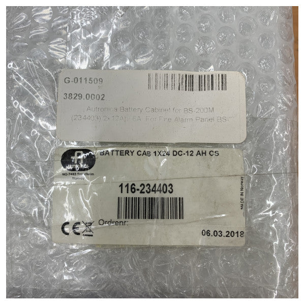 オートロニカ バッテリーキャビネット BS-200M - 234403 - 2x12Ah 