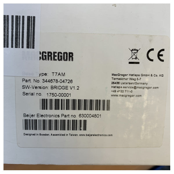 T7AM MacGregor Hatlapa містковий контрольний блок - 344678-04726 