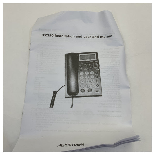 Téléphone de bureau Alphatron AlphaConnect TX250 version filaire 