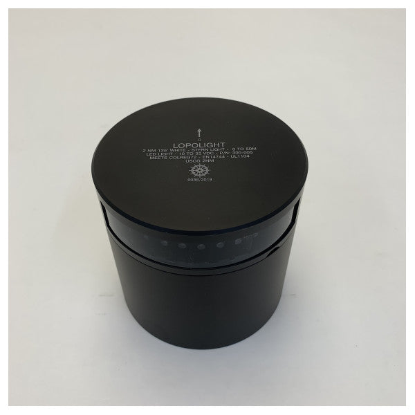 Ліхтар навігації Lopolight Stern чорного кольору з покриттям 12/24V 2NM 135 градусів - 301-005-PRO 
