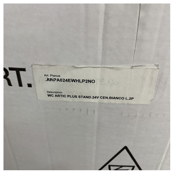 Planus Artic Plus Marine Elektrisk Toalett 24V Kort - ARPA024EWHLP2 