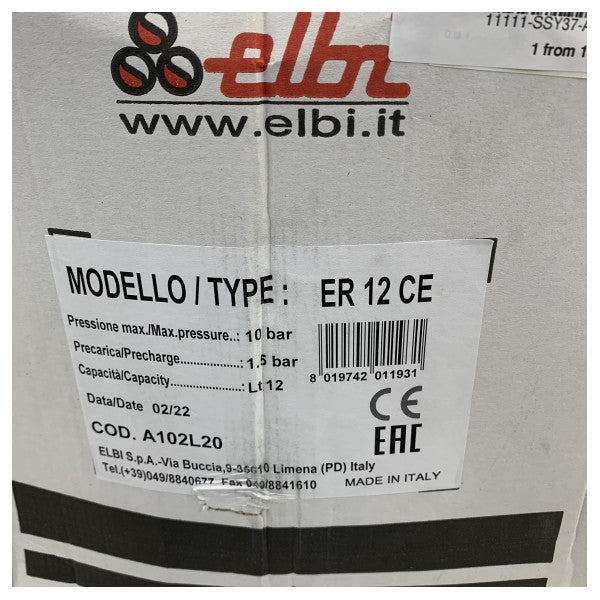 Serbatoio di espansione del sistema di aria condizionata Veco 12L ROSSO - M3603C - A102L20 