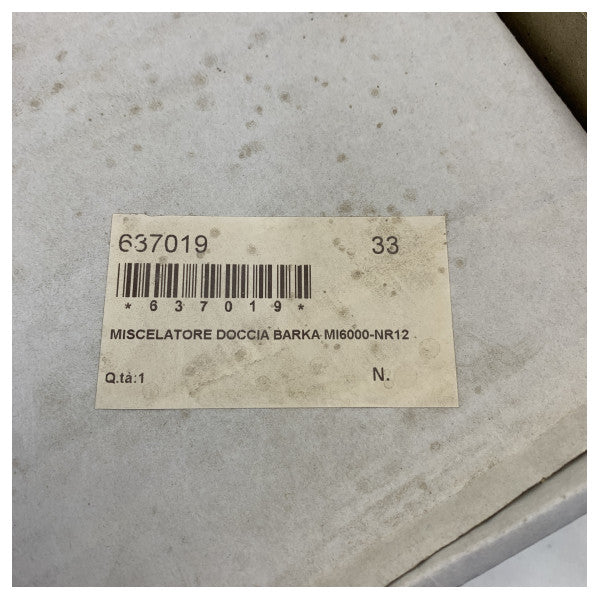 Mitigeur de douche à levier unique Barka MI6000-NR12 Tab Chrome 