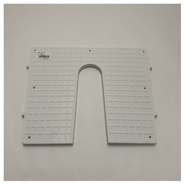 Osculati Placa traseira de proteção marítima durável para a popa - Proteção de plástico branco resistente às intempéries para barcos 430x350mm