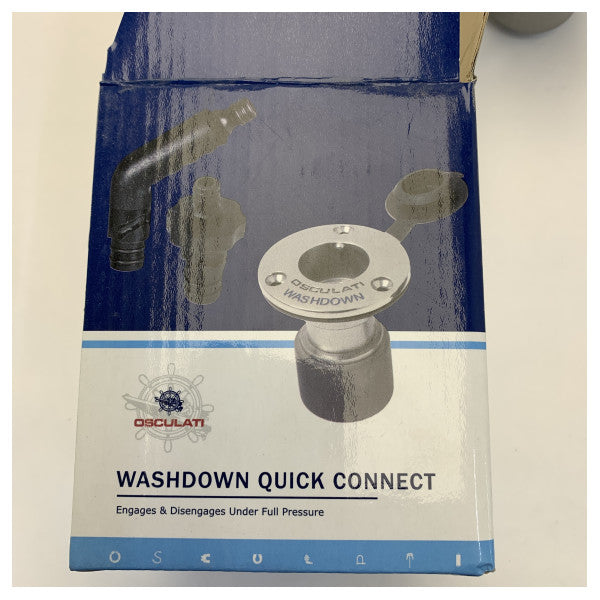 Osculati 1644221 Σετ Σύνδεσης Νερού Washdown από Ανοξείδωτο Χάλυβα 