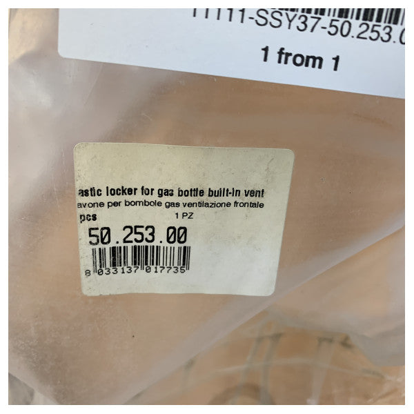 Osculati 5025300 Ugrađeni plastični ormarić za plinske boce s ventilom 