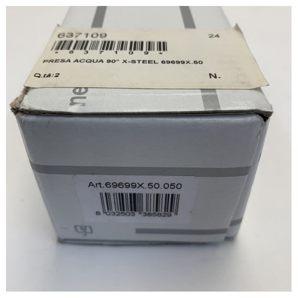Nowa forma 69699X.50 stalowa złączka ścienna 