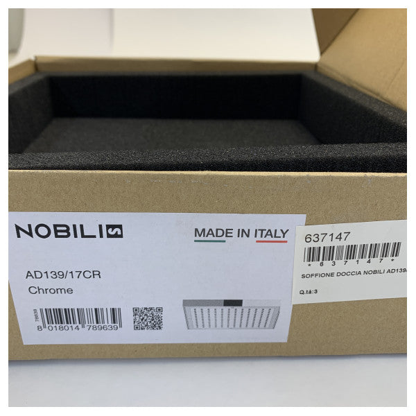 Nobili AD139/17CR Хром 20 x 20 Душ глава 