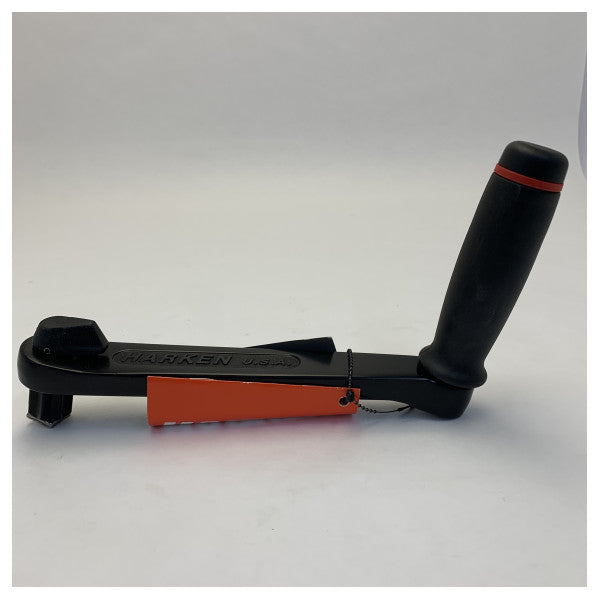 مقبض رافعة ورقة Harken B8AL اليدوي باللون الأسود مع قفل بطول 200 مم 