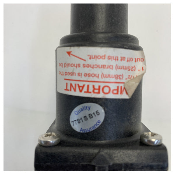 Vanne de contrôle en ligne Whale noire 38 mm - 1712150 