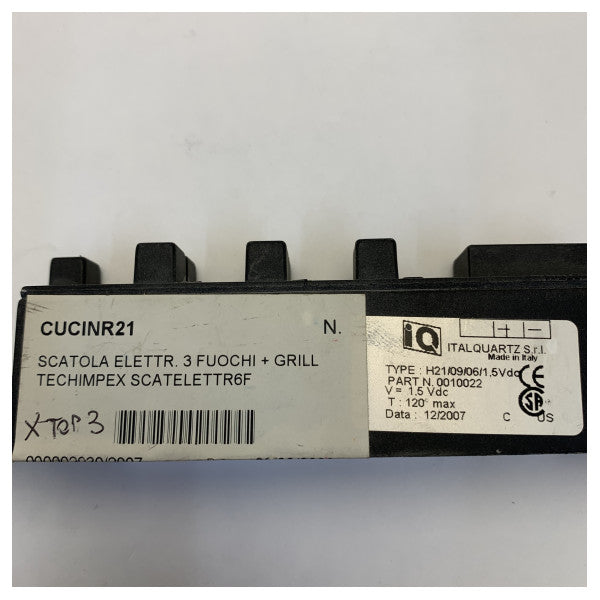 テクインペックス 3バーナーストーブとグリルコントローラーボックス - SCATELETTR6F 