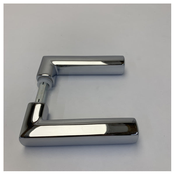 Σετ Χειρολαβής Πόρτας Foresti Suardi Brass Chrome Τετράγωνης Σχεδίασης - 480A.C 