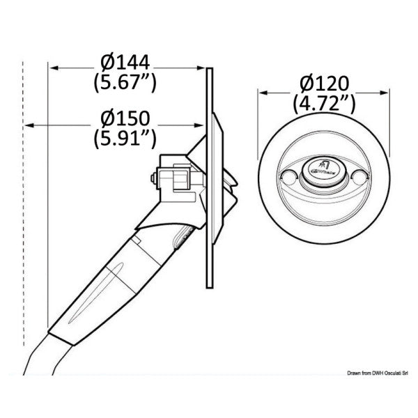 Valas Twist Vedettävä Merisuihku Pää Valkoinen - 1529013 