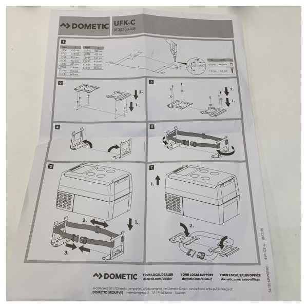 Dometic CF/CXF Kompresör Soğutucu Kutusu Montaj Kiti - 9105303708 
