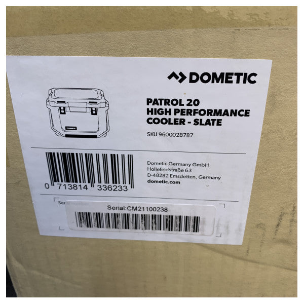 Dometic Patrol 20 Pasif Soğutma Kutusu 19L Grafit - 9600028787 