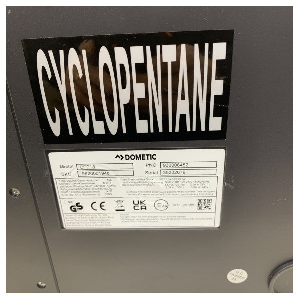 Dometic CFF-18 Kompressor Køleboks 19L 12/24/230V Grå - 97000133105 