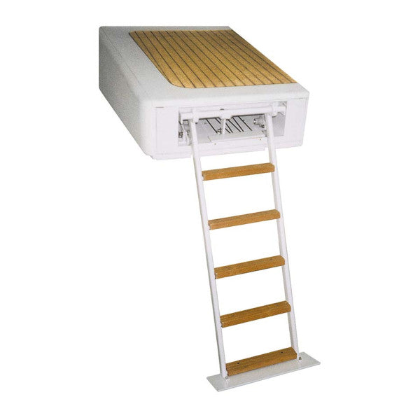 Besenzoni SI401 white coated stainless steel hydraulic bathing ladder