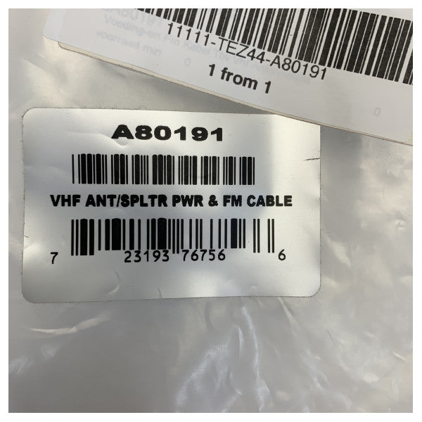 Raymarine A80191 AIS100 VHF Antenne Splitter Power and FM Cable