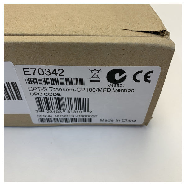 Raymarine E70342 CPT-S DT TM CP100 Transom Mount Depth Transducer