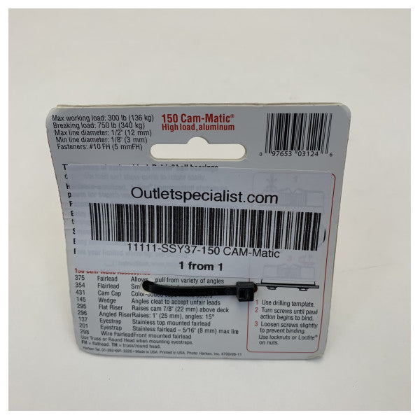 Harken 150 Standard CAM-Matic листен блокатор 