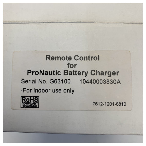 Promariner Pro-63100 Oplader og inverter fjernbetjening display 