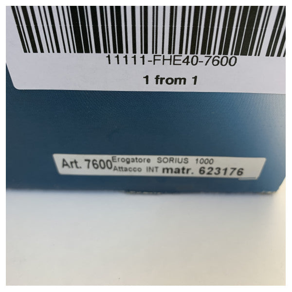 Régulateur de plongée Seac Sub 7600 Sorius 1000 