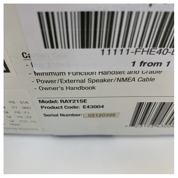 Raymarine E43004 Ray215E DSC VHF Radio 