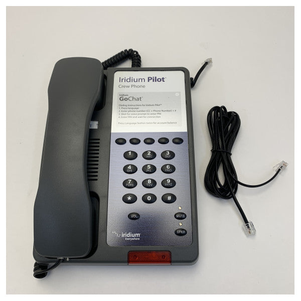 Iridium Pilot Under Däck Kommunikationskit med Telefoner 