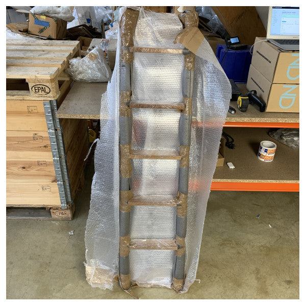 Scala di discesa in acciaio inox a 5 gradini sm W150