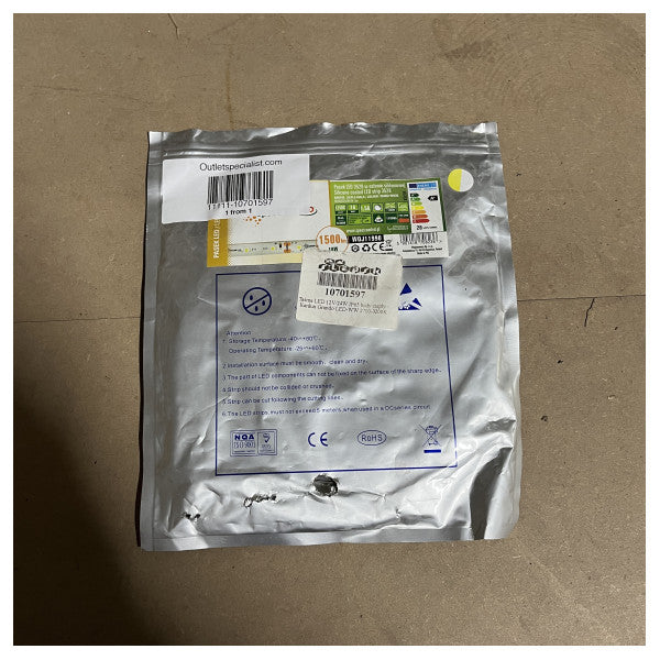 Striscia LED 12V 1500lm - 18W - bianco caldo 5m 