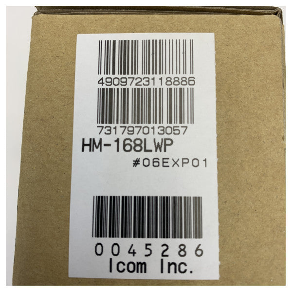 Icom HM-168LWP IP67 Mikrofon tal-Kelliema li huwa Reżistenti għall-ilma 