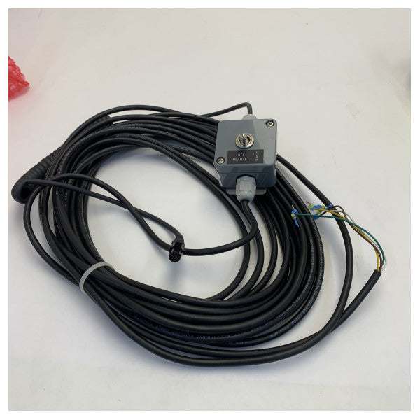 سماعة زينيتل مع ميكروفون بوم، حزام رأس، وكابل بطول 10 أمتار - VSP-36-PEL-Y 