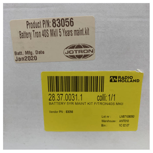 Jotron baterija Tron 40S MkII - 5 godina održavanja - 83056 