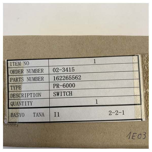 Ensamblaje de interruptores Tokyo Keiki PR-6000 para NFU AM-31Z 