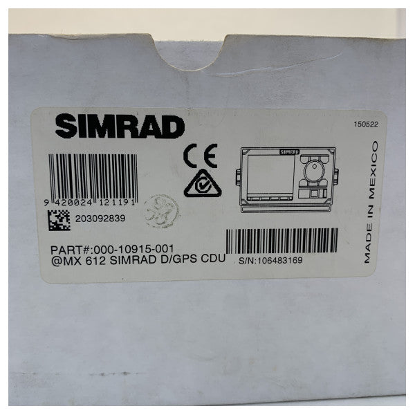 Simrad Pro GPS та DGPS DCU навігаційний дисплей - MX612 