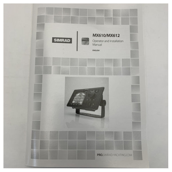 Simrad Pro GPS та DGPS DCU навігаційний дисплей - MX612 