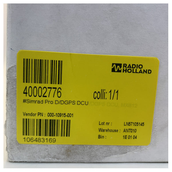 Simrad Pro GPS та DGPS DCU навігаційний дисплей - MX612 