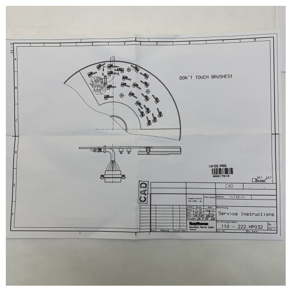 Raytheon Anschutz borstelement 110-222.X18 för Standard 20 gyrokompass 