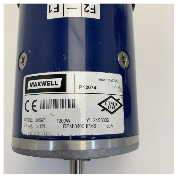 Maxwell RC8 8mm Paslanmaz Çelik Dikey Halat Sarıcı 12V 1000W - P102559 