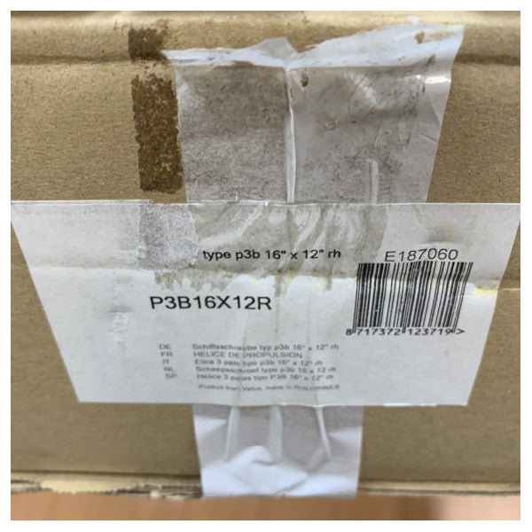 Vetus P3B16X12R プロペラ 3ブレード 16 x 12 インチ 右 