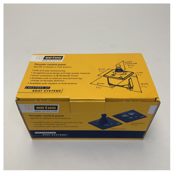 Painel de Controlo Vetus BPSE2 para Botão de Impulso de Proa e Popa 