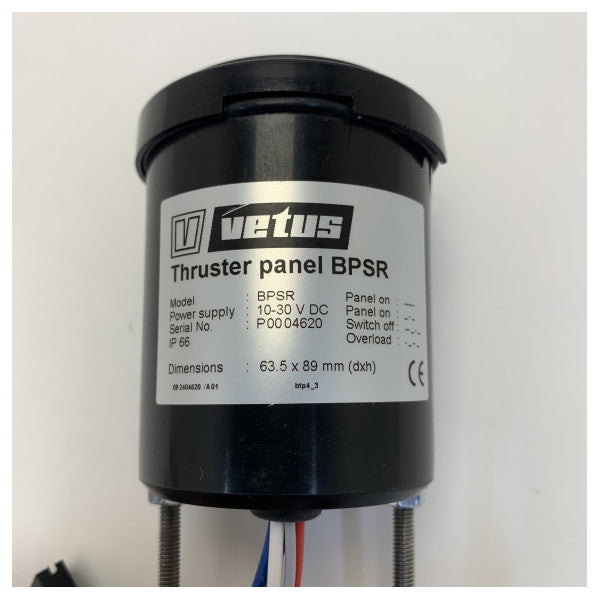 Vetus BPSR-kontrollpanel for baugthruster 12/24V 